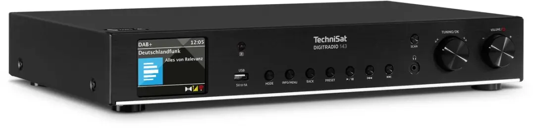 Technisat DIGITRADIO 143 V3 Internetradio - DAB+ Bluetooth Spotify - Zwart - afbeelding 3 van 3