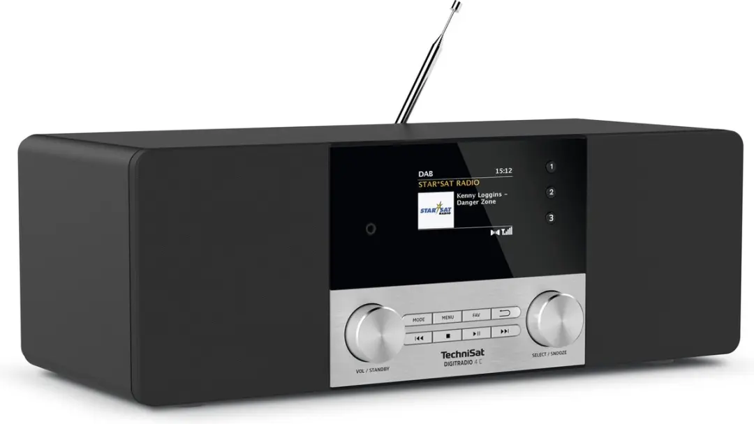 Technisat DIGITRADIO 4 C Tafelradio DAB+/FM - Bluetooth - 20W - Zwart/Zilver - afbeelding 3 van 6