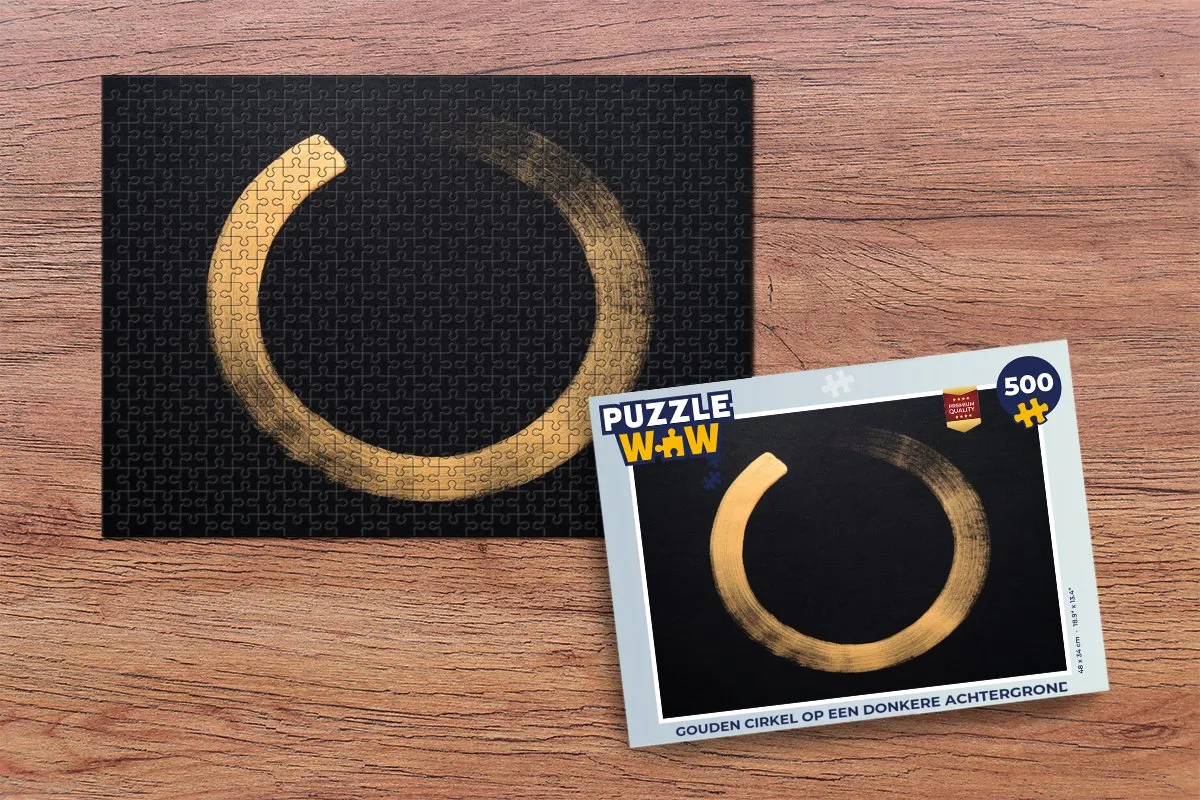 PuzzleWow Legpuzzel Gouden Cirkel 500 Stuks - Multicolor