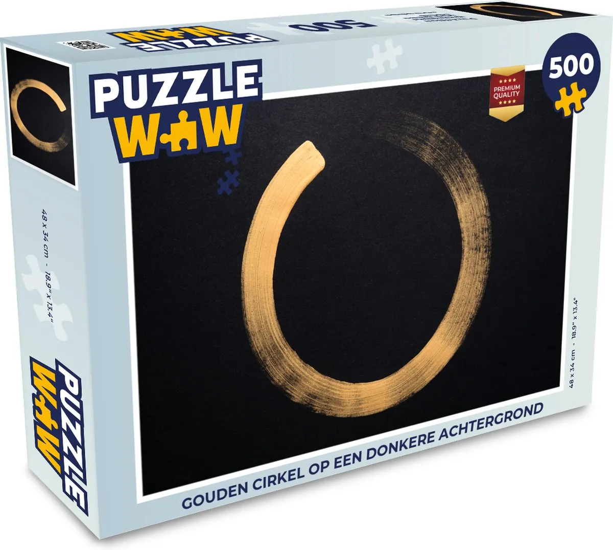 PuzzleWow Legpuzzel Gouden Cirkel 500 Stuks - Multicolor