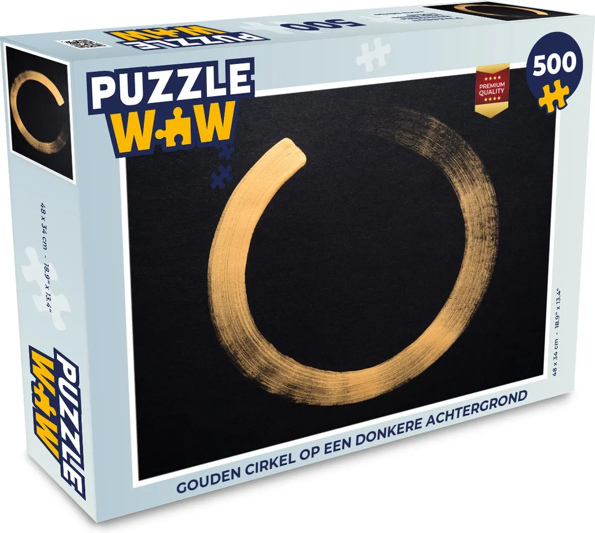PuzzleWow Legpuzzel Gouden Cirkel 500 Stuks - Multicolor