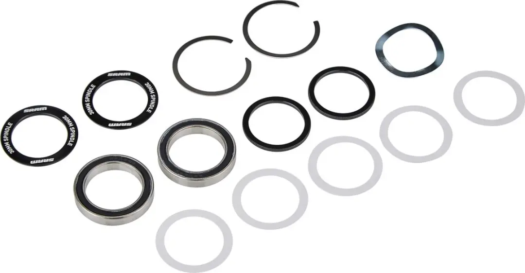 SRAM BB30 Trapas Lagerset 68/73x42mm - Zilver - afbeelding 4 van 5