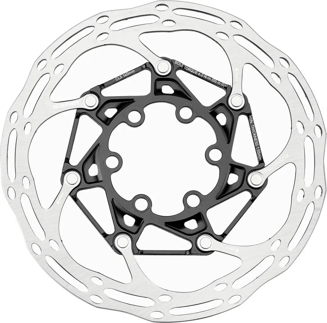 SRAM Centerline X Rounded Remschijf 140mm - 6-gats - Zwart