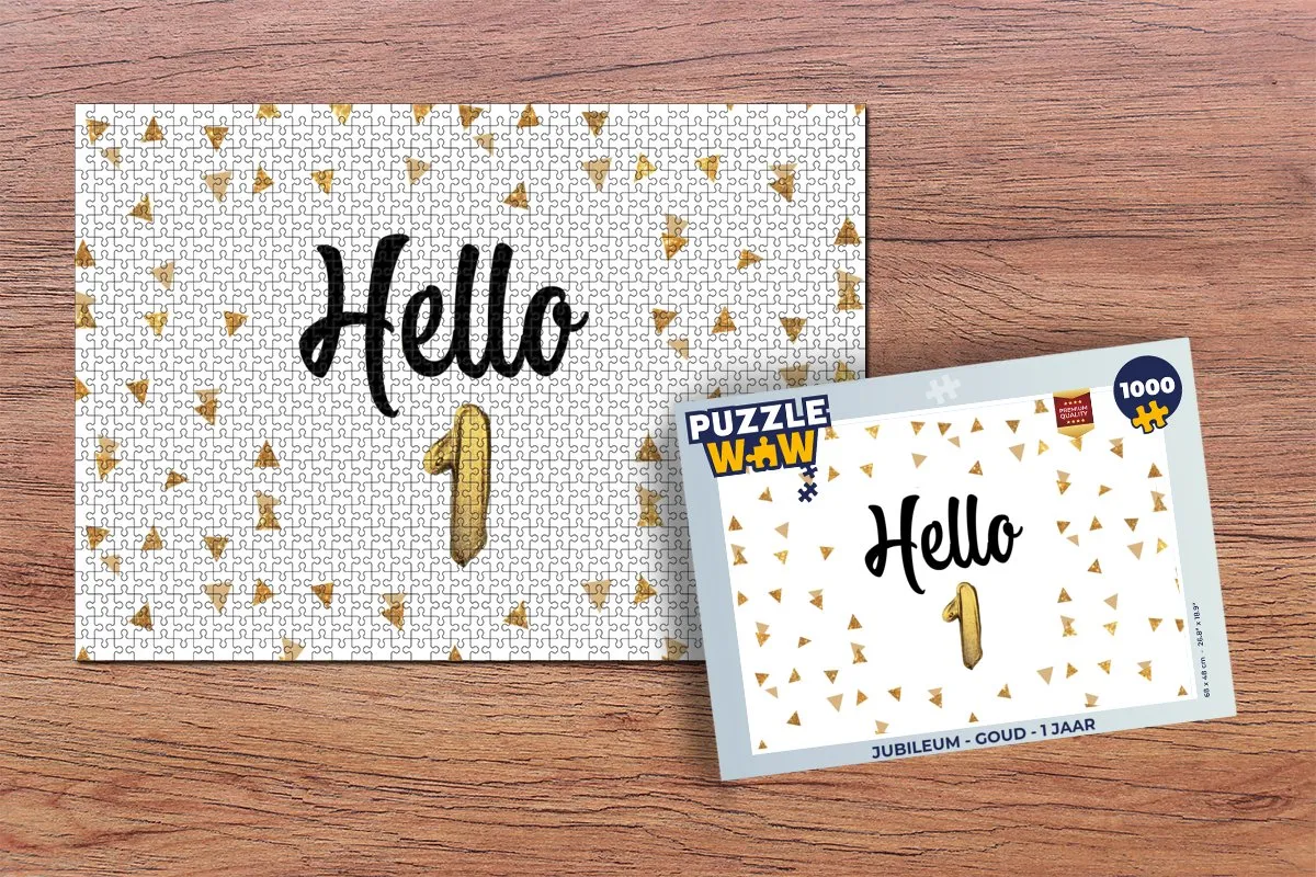 PuzzleWow Jubileum Legpuzzel 1000 Stuks - Multicolor