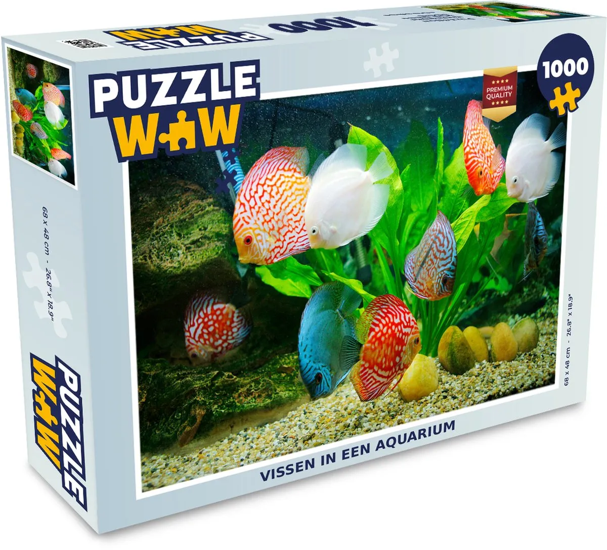 PuzzleWow Vissen in een Aquarium Legpuzzel 1000 Stuks