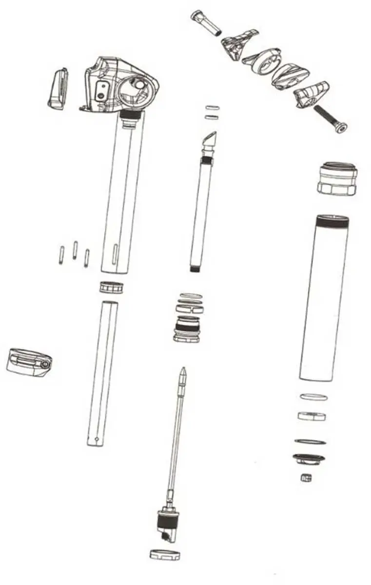 Cilinder afstandhouder kit Sram T.1 Rs Reverb Xplr Axs (12)