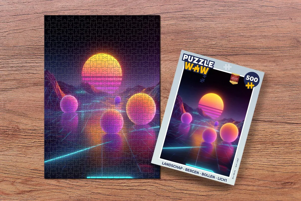 PuzzleWow Bergen Bollen Legpuzzel 500 Stuks