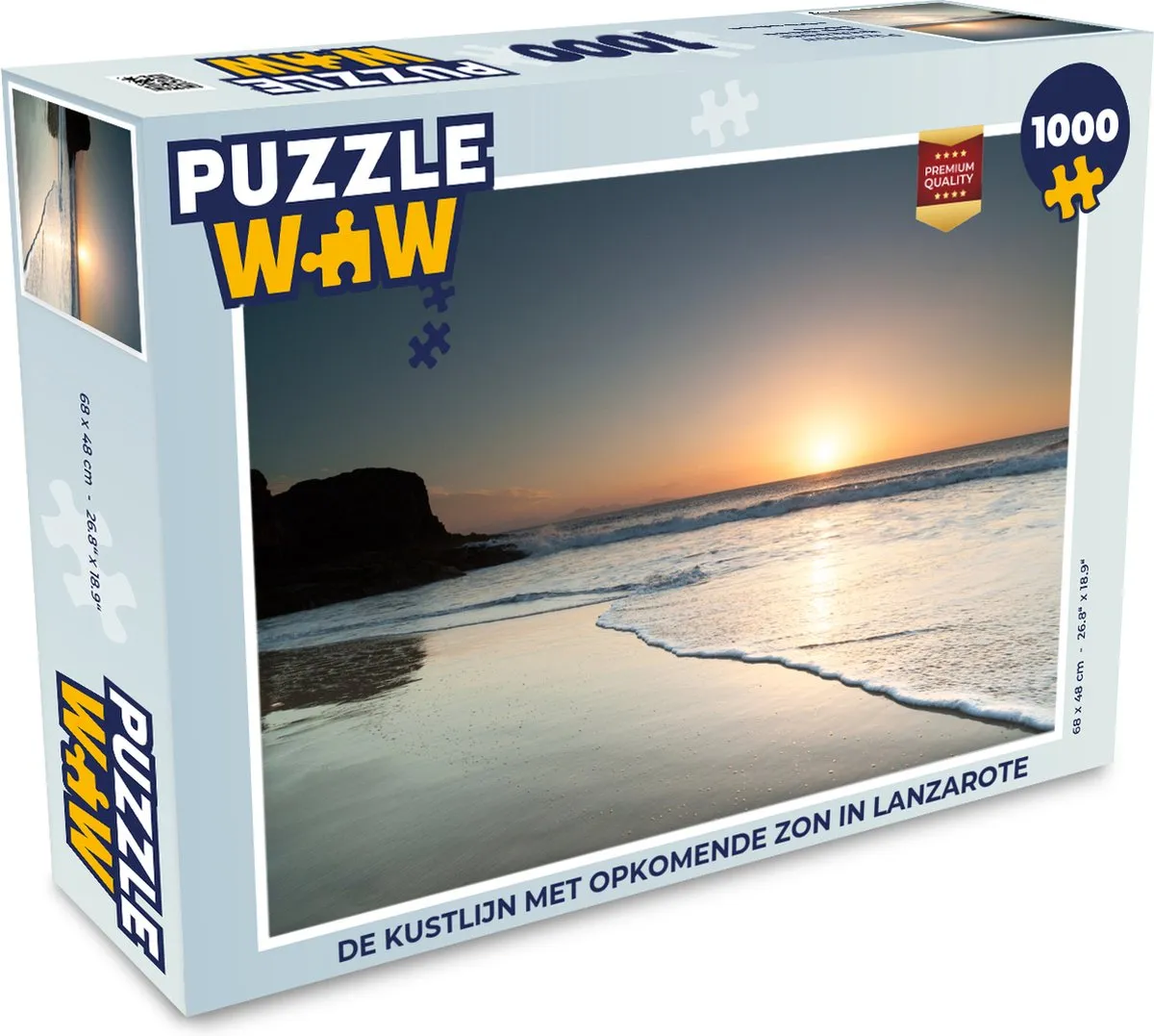 PuzzleWow Legpuzzel De Kustlijn Lanzarote 1000 Stuks