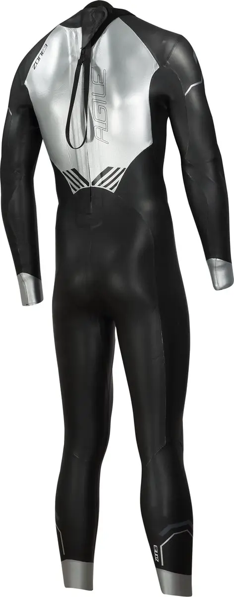 Zone3 Agile Heren Triathlon Wetsuit WS21MAGI116 - Zwart/Zilver - afbeelding 4 van 4