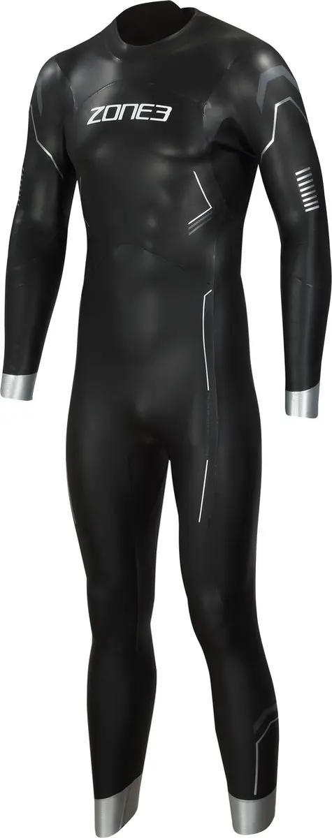 Zone3 Agile Heren Triathlon Wetsuit WS21MAGI116 - Zwart/Zilver - afbeelding 3 van 4