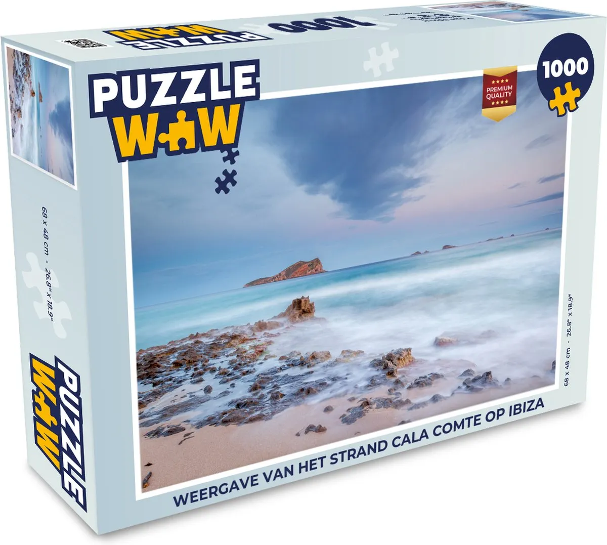 PuzzleWow Ibiza Cala Comte Legpuzzel 1000 Stuks