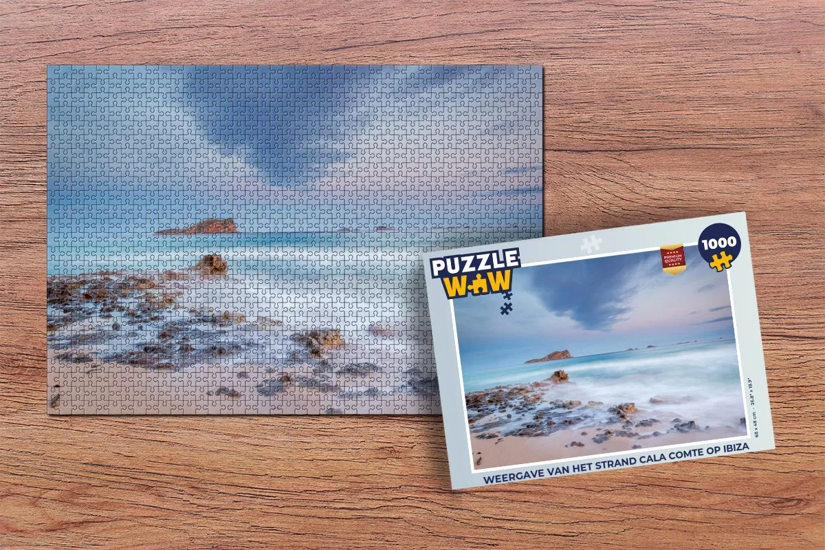 PuzzleWow Ibiza Cala Comte Legpuzzel 1000 Stuks - Multicolor