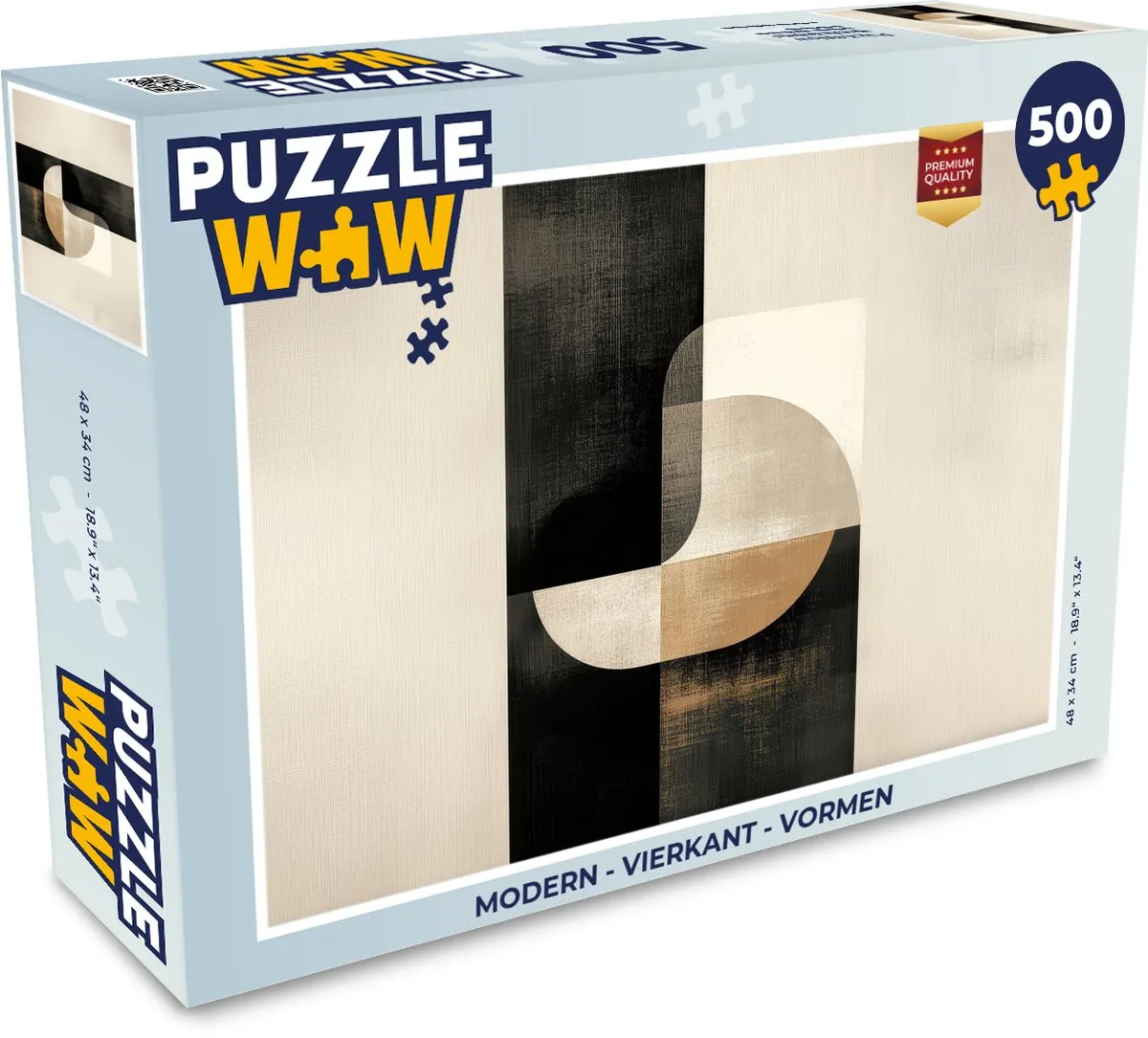 PuzzleWow Modern Vormen Legpuzzel 500 Stuks