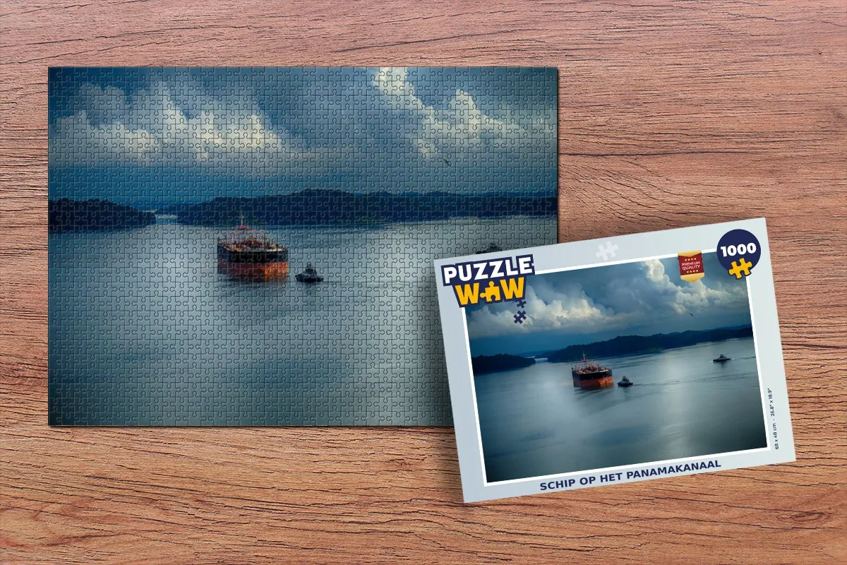 PuzzleWow Schip op het Panamakanaal Legpuzzel 1000 Stuks