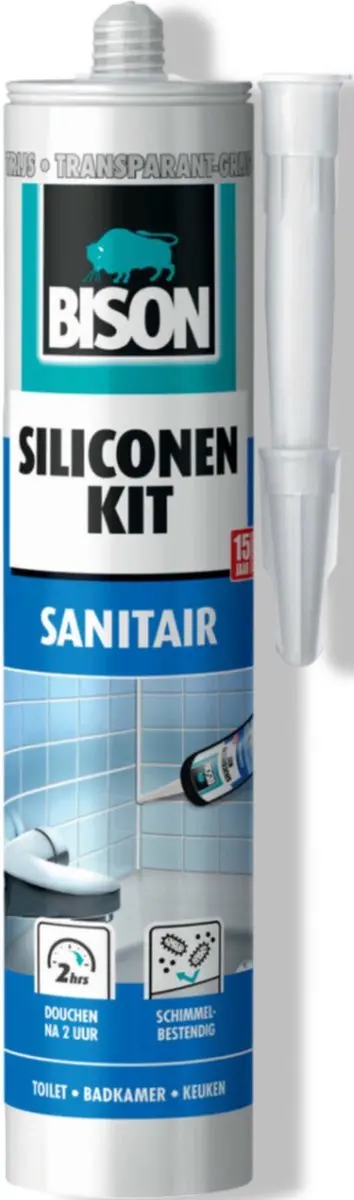 Bison Super Silicone Sanitair Grijs 300ml
