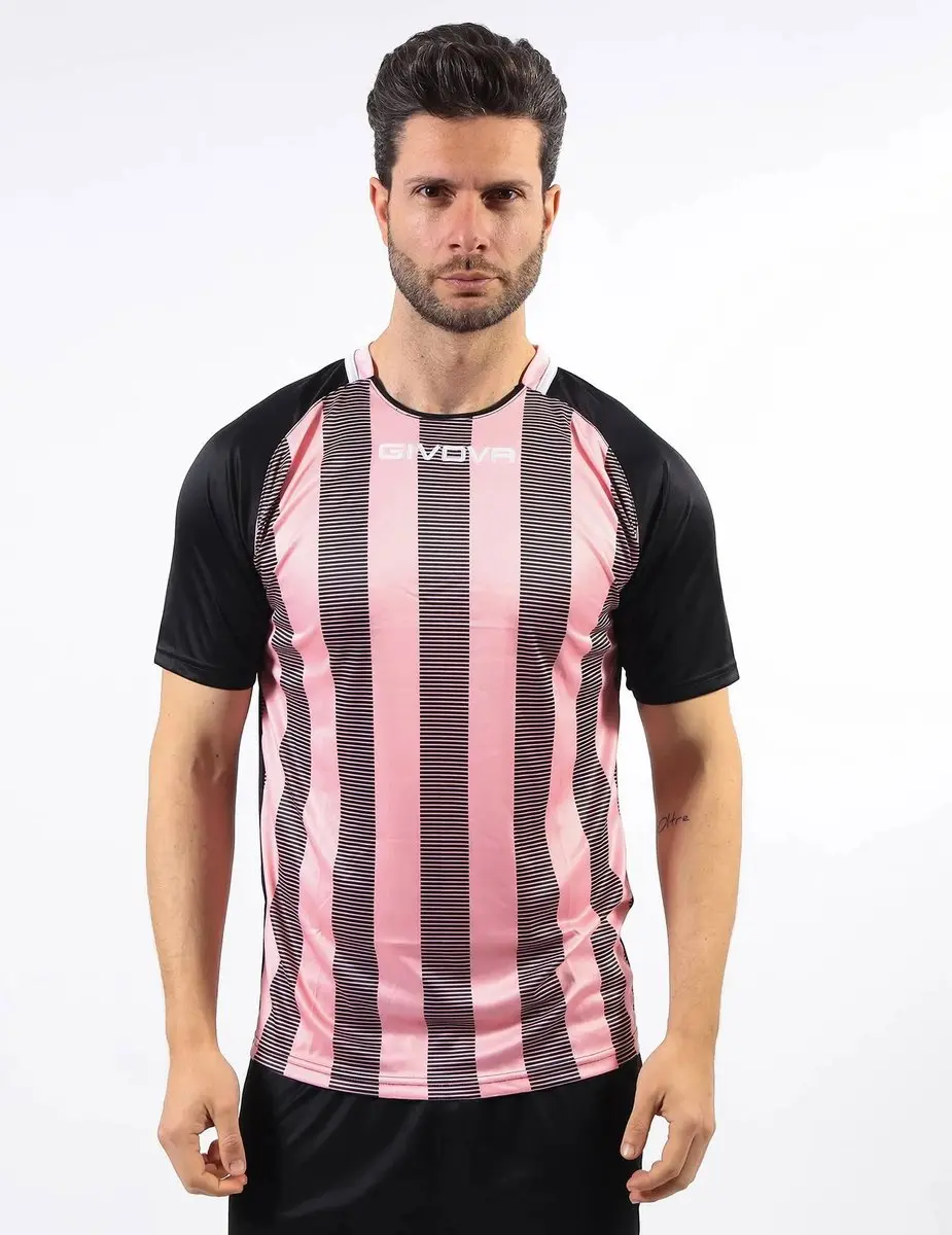 Sportshirt Givova Rugby Roze-zwart Roze