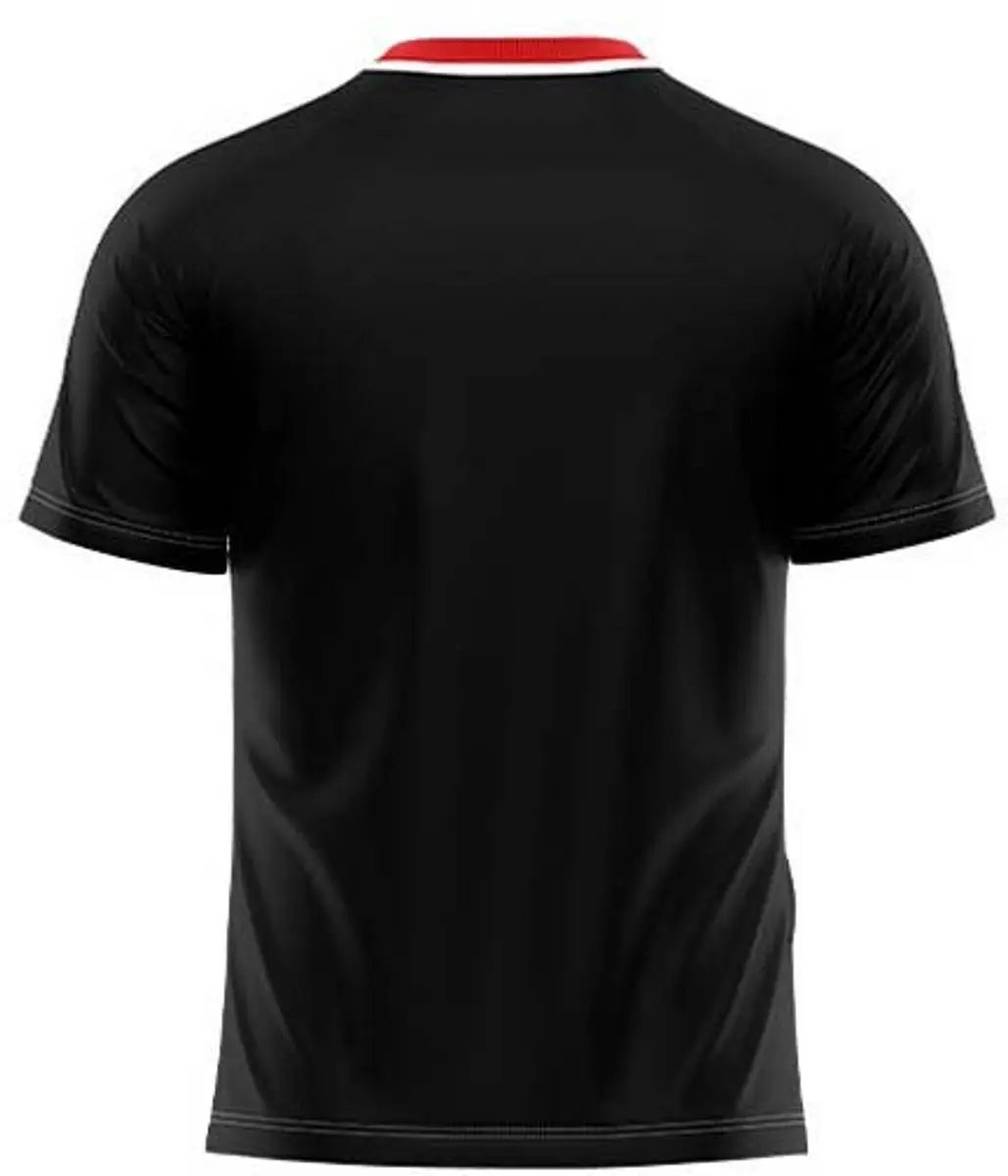 Givova Streep Sportshirt - XL Rood/Zwart