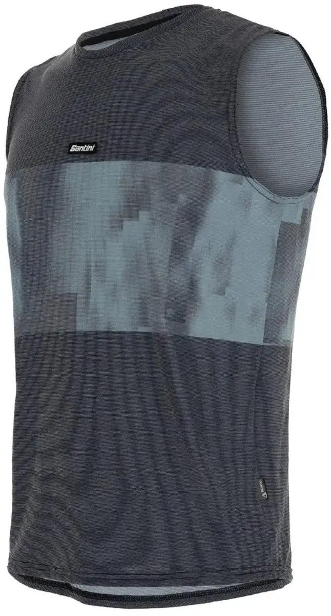 Santini Forza Indoor Collection Mouwloos T-shirt Grijs S Man - afbeelding 5 van 6