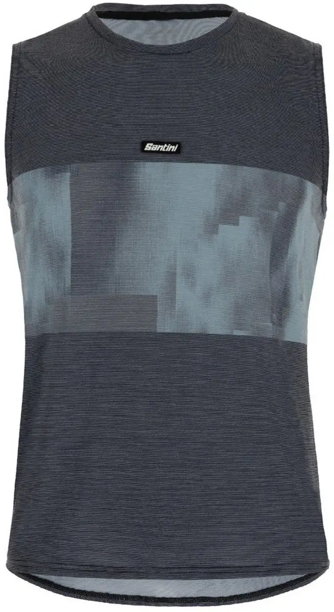 Santini Forza Indoor Collection Mouwloos T-shirt Grijs S Man