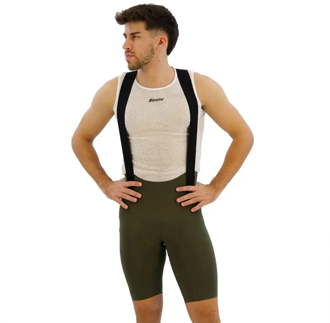 Santini Plush Fietsbroek Groen 4XL Man
