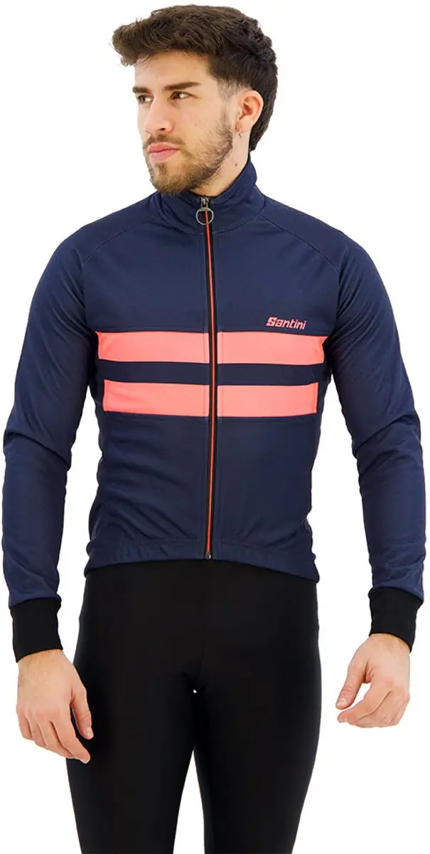 Santini Colore Hall Jas Blauw M Man