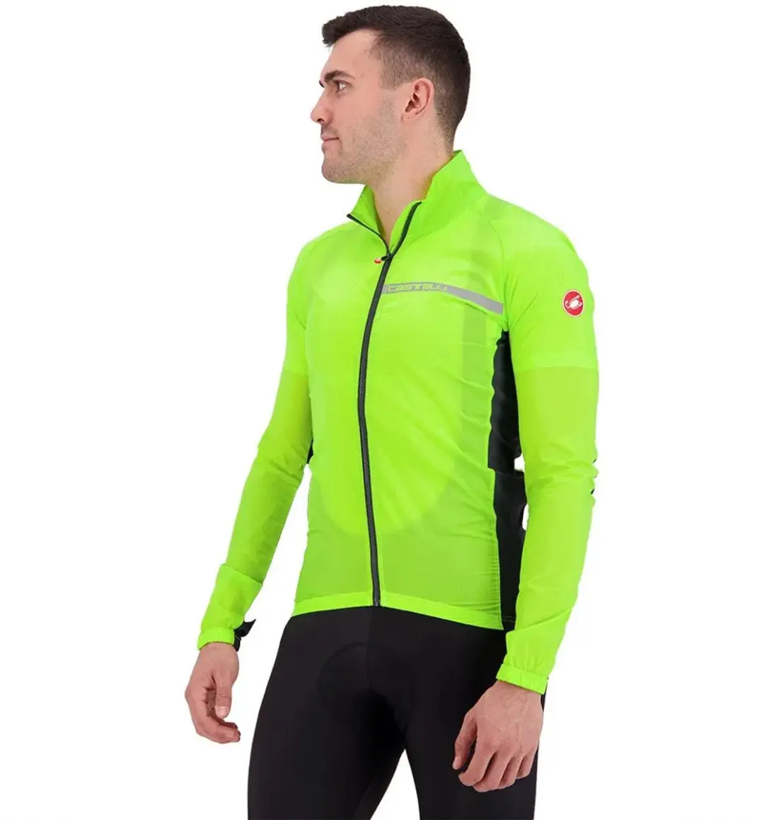 Castelli Squadra Stretch Fietsjas - XS - Electric Lime/Dark Gray