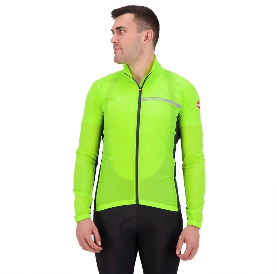 Castelli Squadra Stretch Fietsjas - XS - Electric Lime/Dark Gray