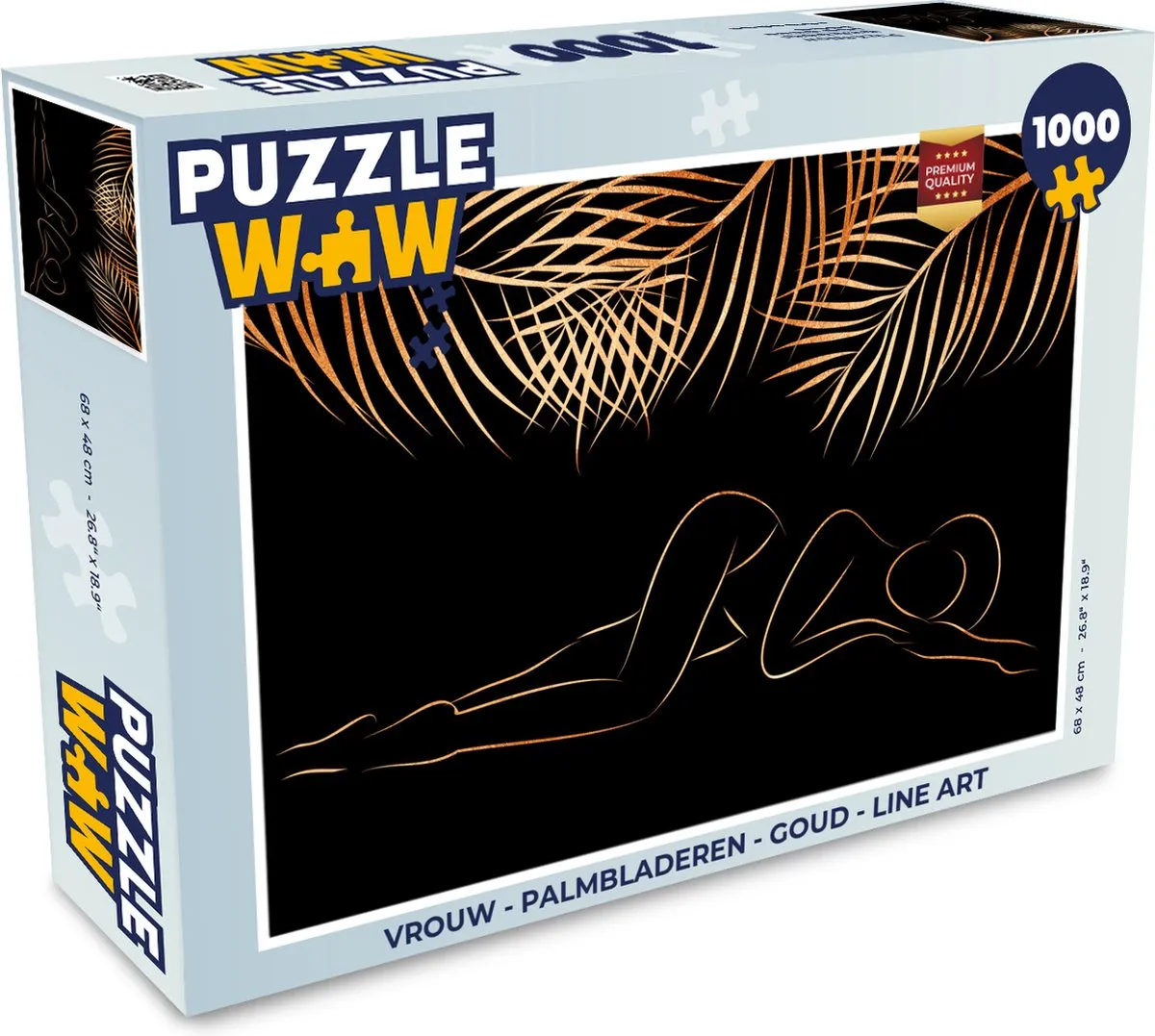 PuzzleWow Palmbladeren Legpuzzel 1000 Stuks - Multicolor