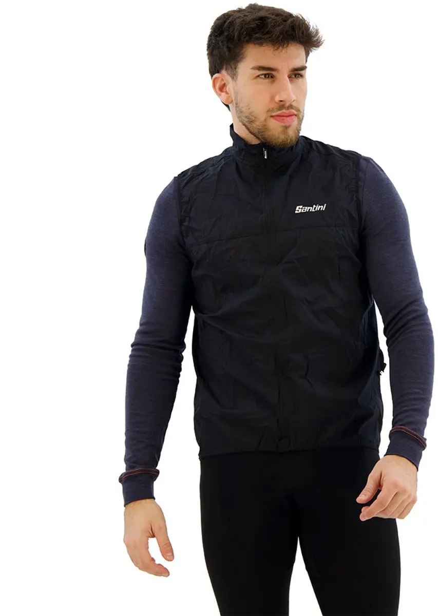 Santini Ventus Jas Zwart XL