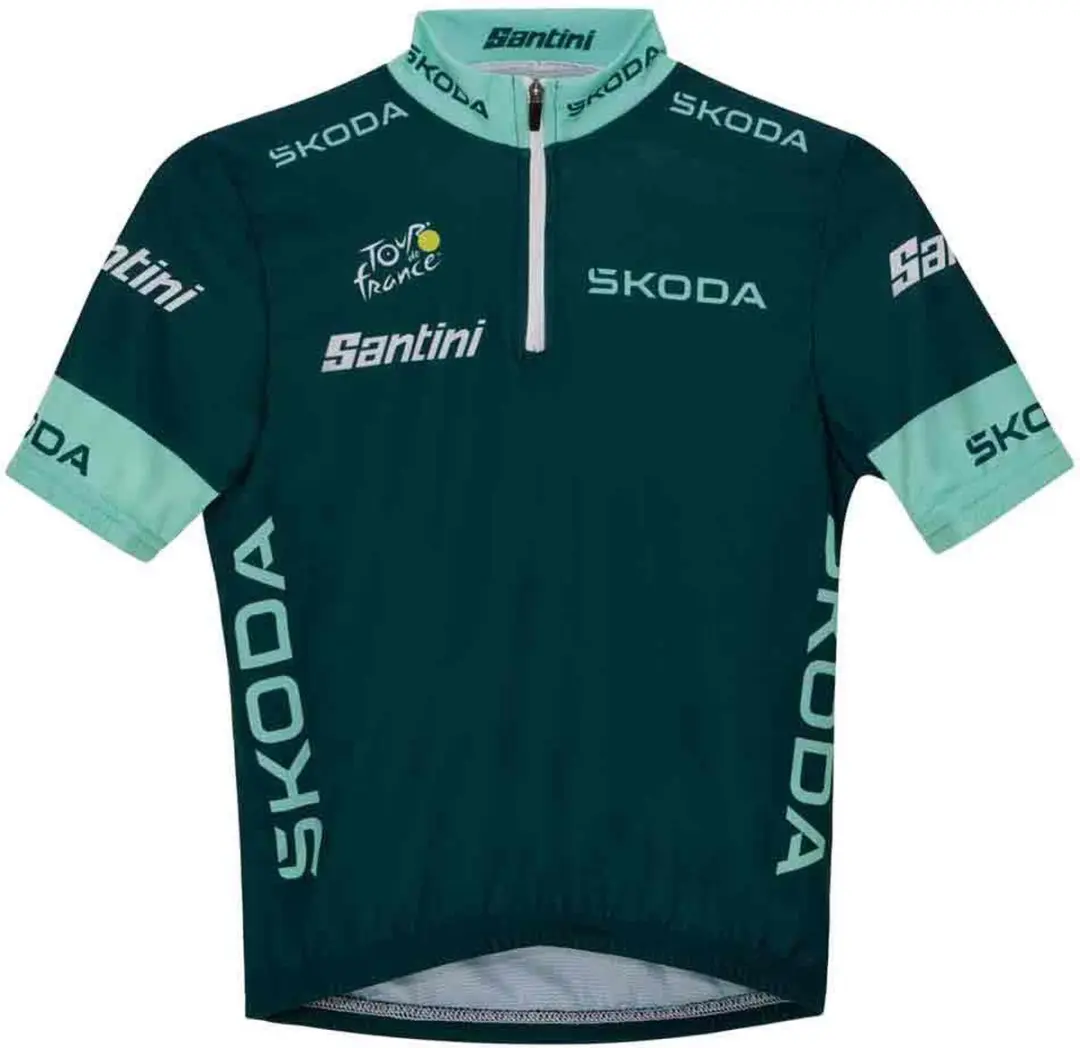 Santini Tour De France Official Best Sprinter Korte Mouw Wielertrui Groen 5 Year