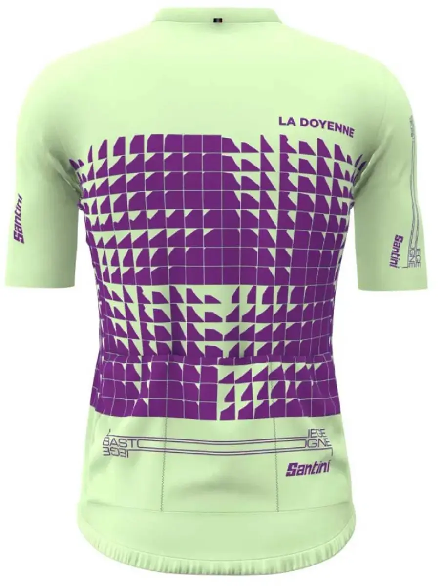 Santini Liège-Bastogne-Liège Korte Mouw Wielertrui - L - afbeelding 2 van 3