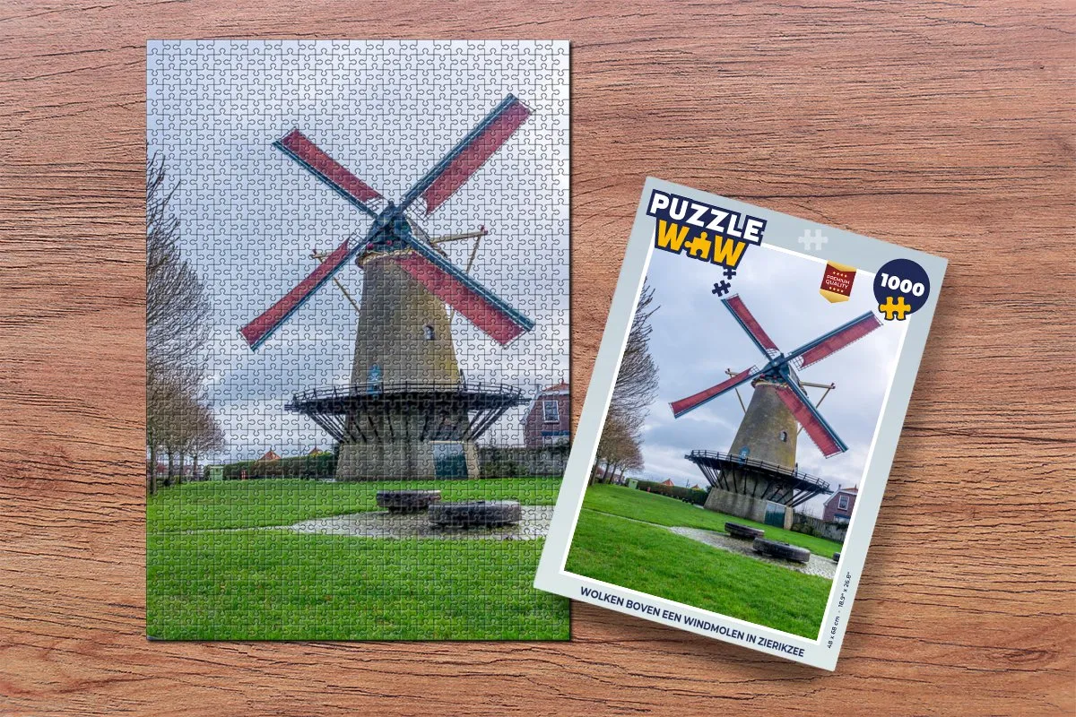 PuzzleWow Wolken boven Zierikzee Legpuzzel 1000 Stuks - Multicolor