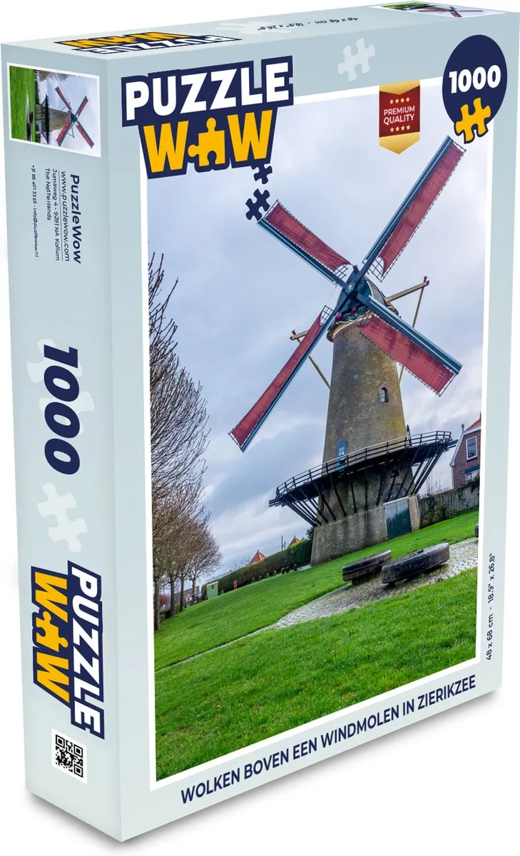 PuzzleWow Wolken boven Zierikzee Legpuzzel 1000 Stuks