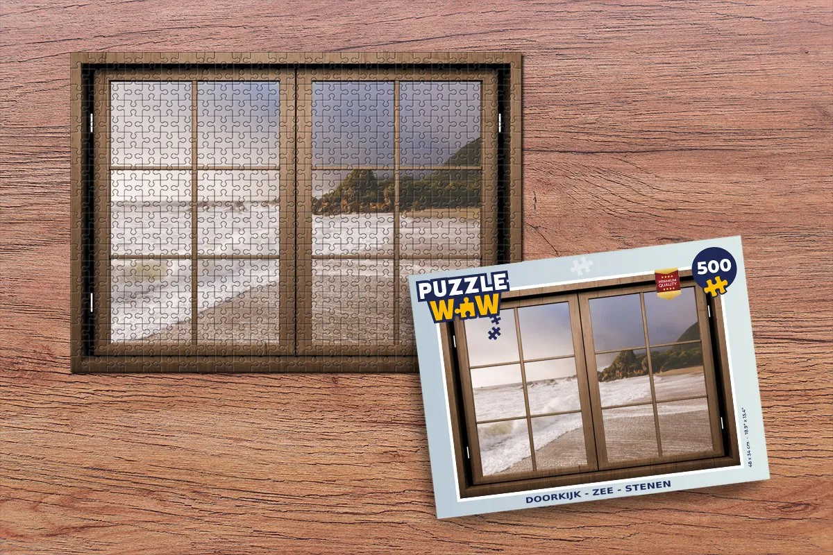 PuzzleWow Zee Legpuzzel 500 Stuks - Multicolor