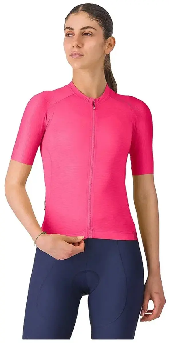 Castelli Espresso 2 Korte Mouw Wielertrui Roze XS Vrouw