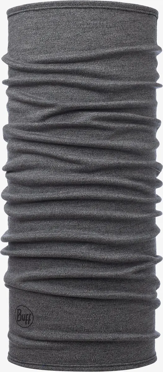 Buff Merino Midweight Melange Light Grey Nekwarmer