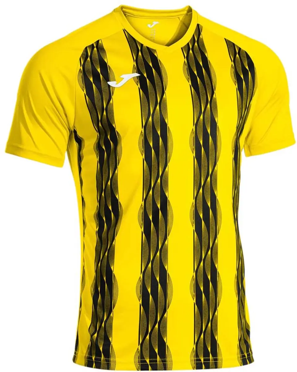 Joma Inter V T-shirt Met Korte Mouwen Geel M Man