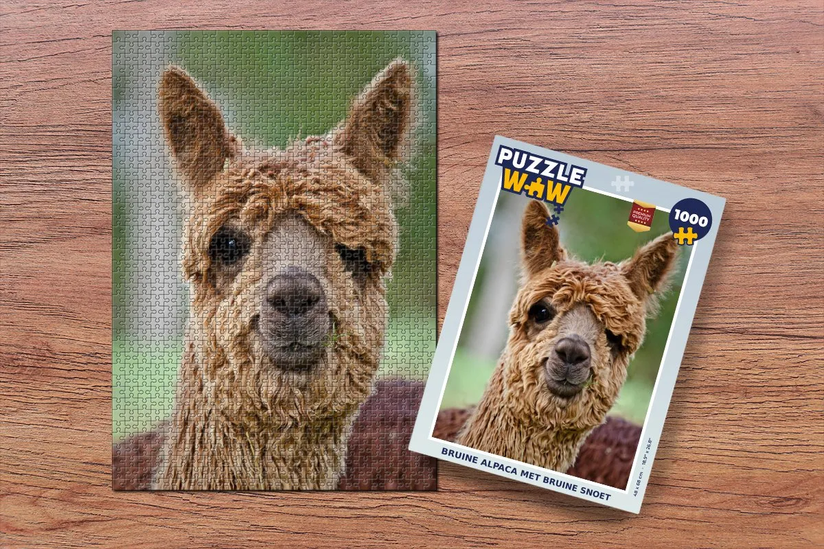 PuzzleWow Lama Legpuzzel 1000 Stuks - Multicolor