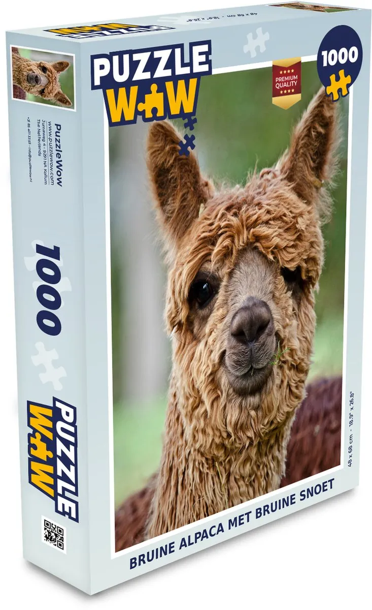 PuzzleWow Lama Legpuzzel 1000 Stuks