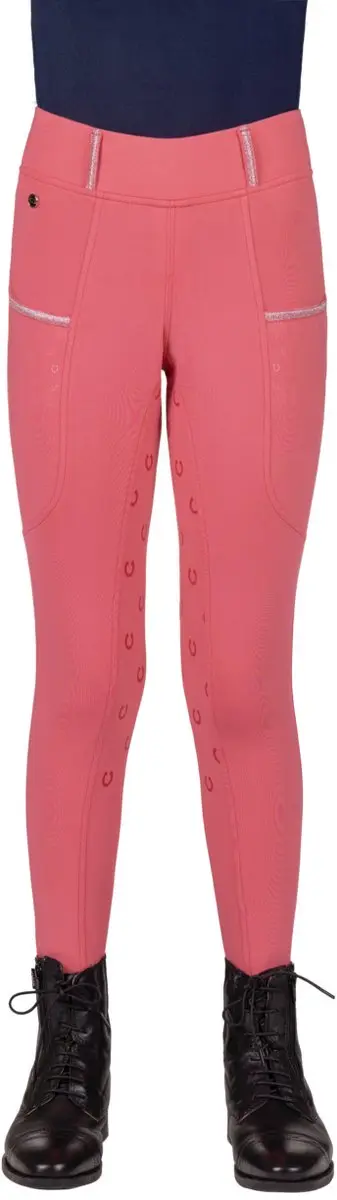 QHP RIJLEGGING JAILY JUNIOR FULLGRIP Roze
