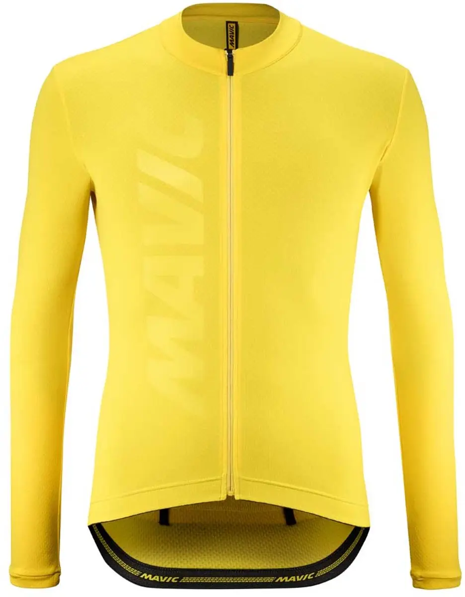 Mavic Aksium Thermo Trui Met Lange Mouwen Geel XL Man