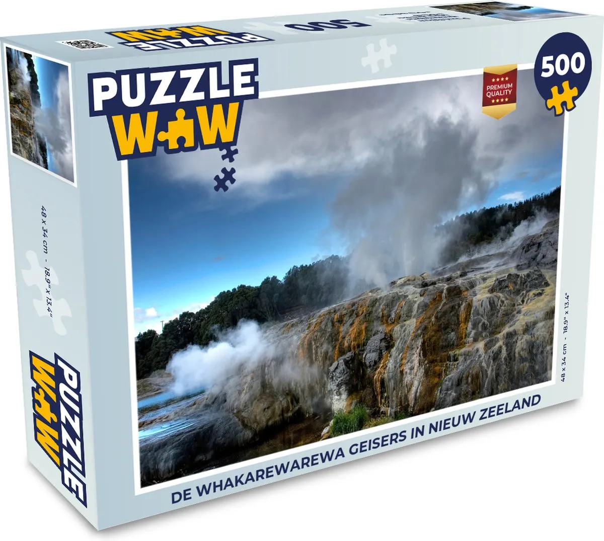 PuzzleWow Whakarewarewa Geisers Legpuzzel 500 Stuks