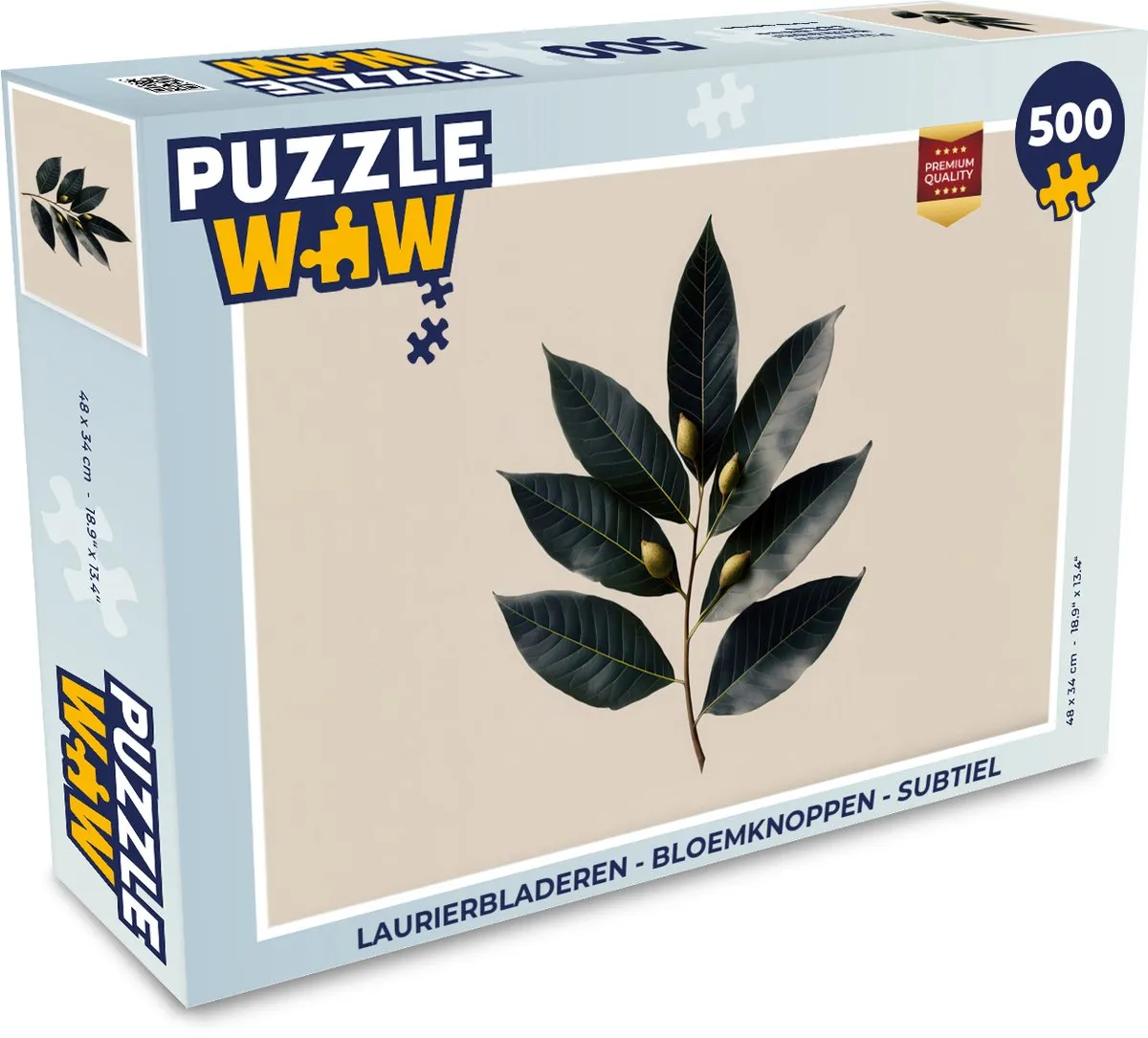 PuzzleWow Laurierbladeren Legpuzzel 500 Stuks