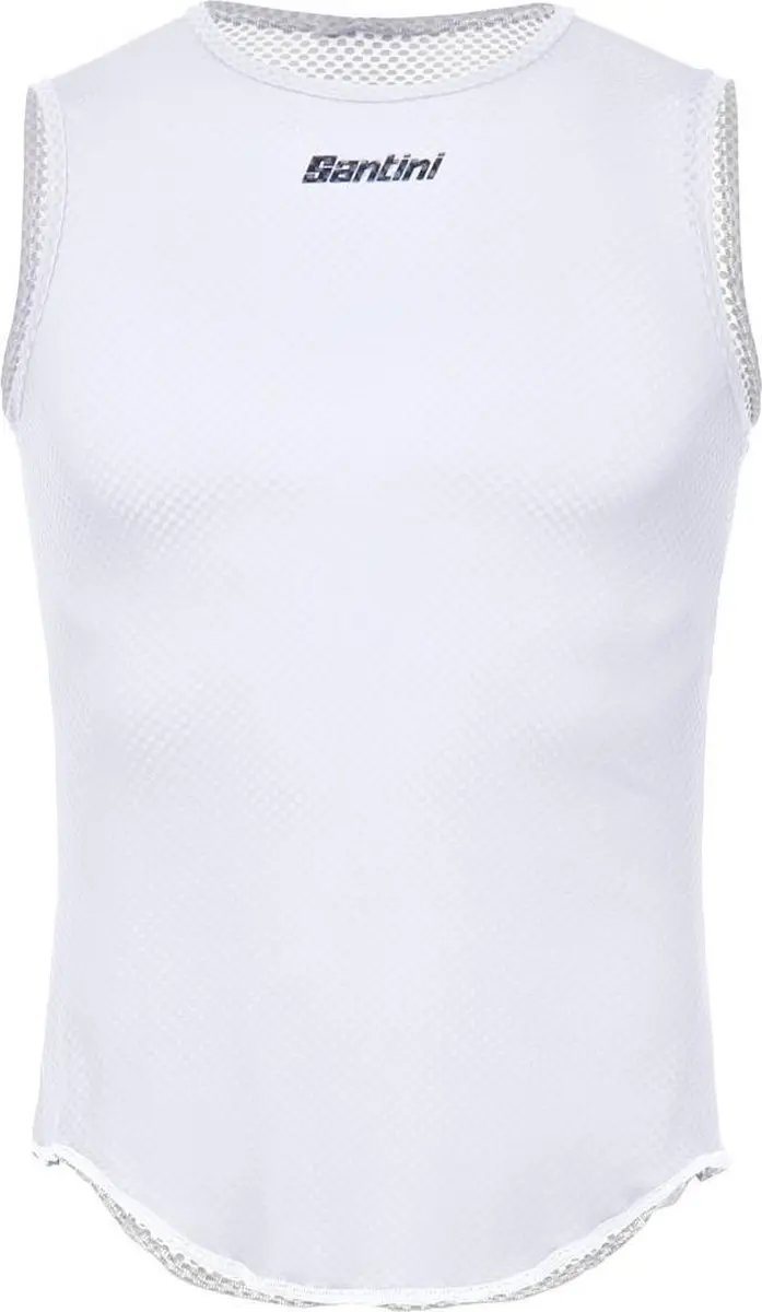 Santini Ondershirt mouwloos Wit Unisex