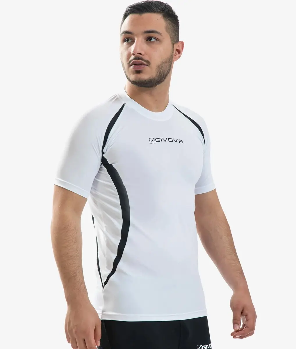 Hardloopshirt Unisex Givova Running Wit-zwart Wit/zwart