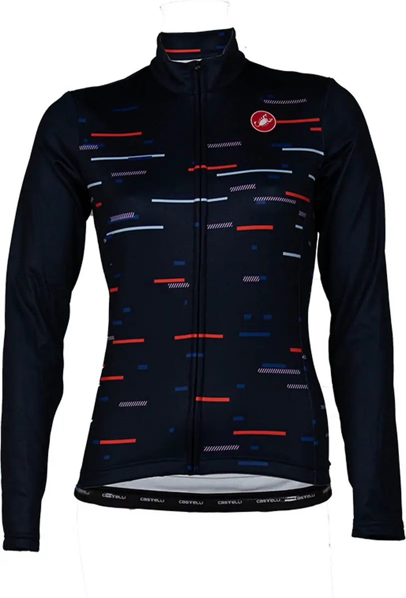Castelli Fietsshirt lange mouwen Dames Blauw