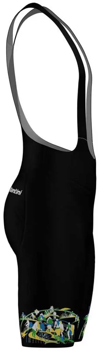 Santini UCI Road World Championships Kigali 2025 Fietsbroek - Zwart S - afbeelding 4 van 4