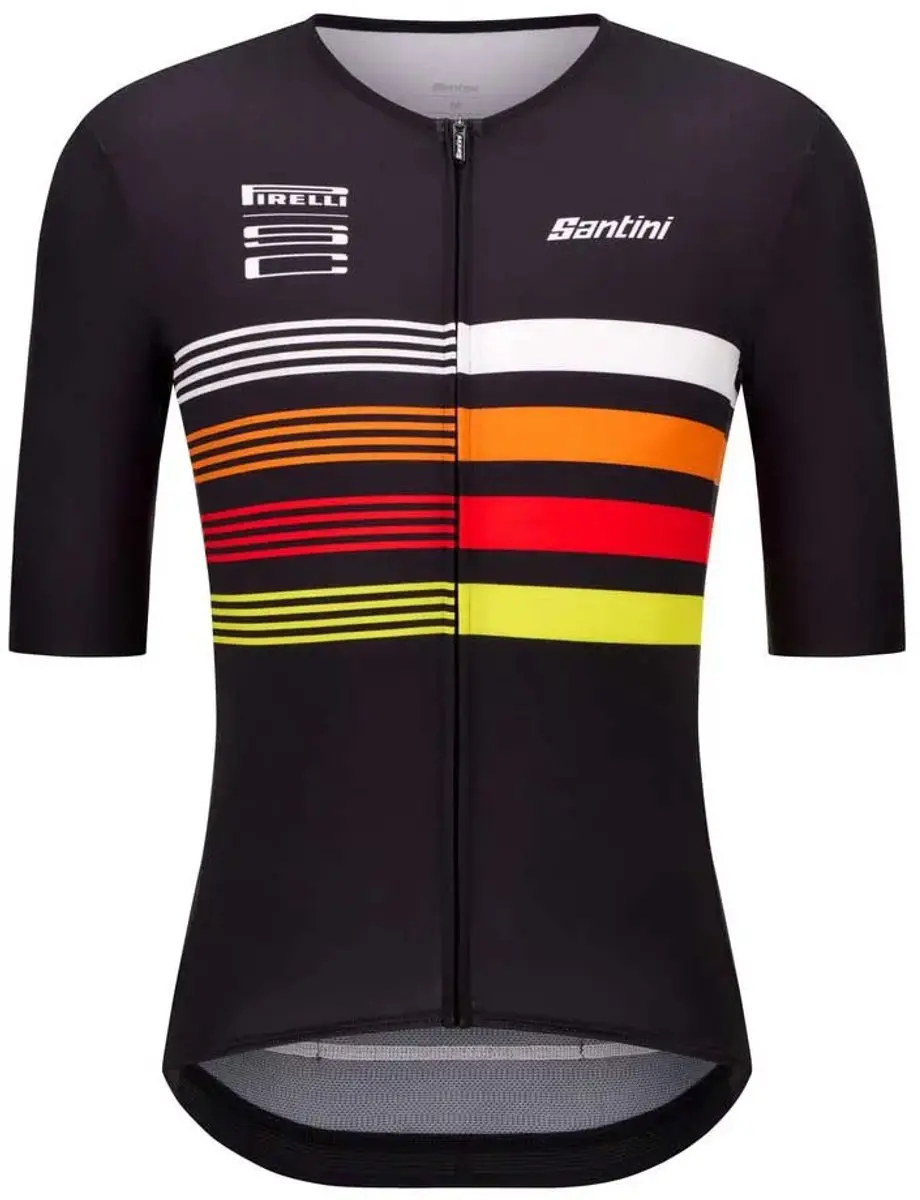 Santini Pirelli Korte Mouw Wielertrui L - Zwart - afbeelding 6 van 6