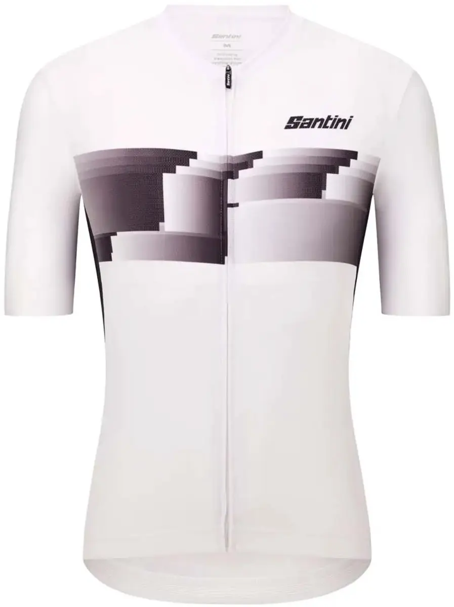 Santini Verve Korte Mouw Wielertrui Wit XL