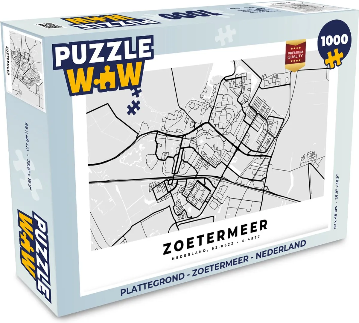 PuzzleWow Zoetermeer Legpuzzel 1000 Stuks